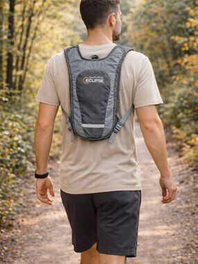 Bass Pro Shops Eclipse Hydration Pack 1.5L Gray Lightweight Backpack Unisex